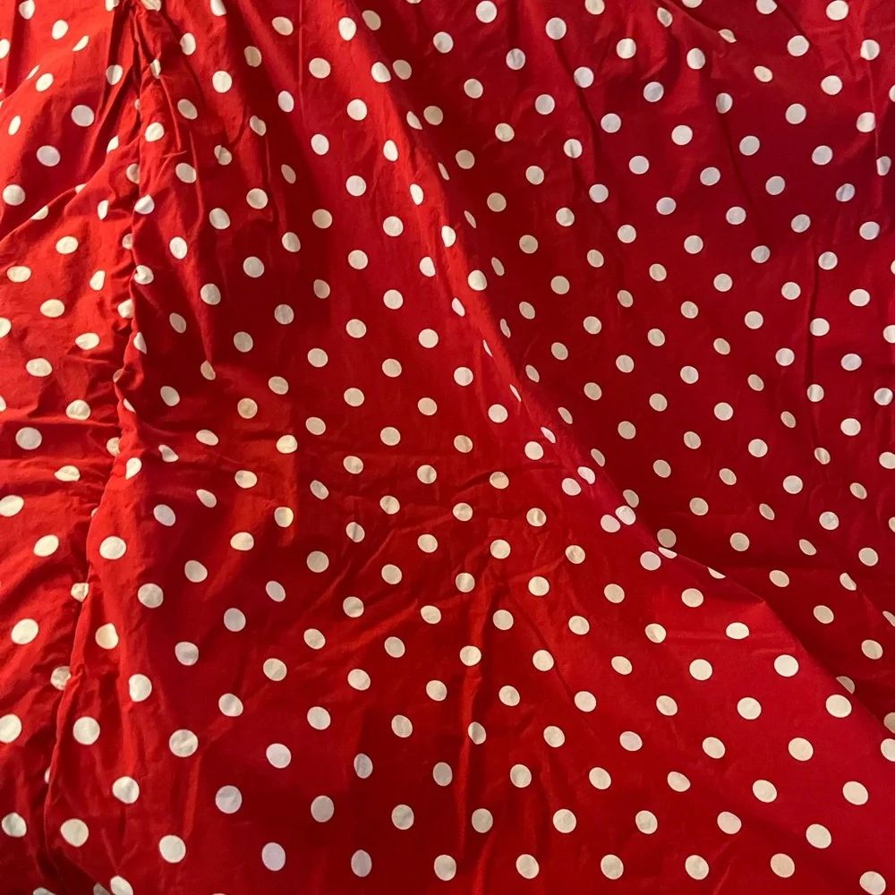 JoJO designs Decorative Ladybug Embroidered Comforter - White and Red
